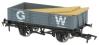 4-plank open wagon in GWR grey with wooden plank load - 45550