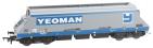 JHA 102 tonne aggregate hopper wagon (outer) in Foster Yeoman livery - 19307