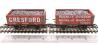 7-plank open wagons "Buckley Junction & Gresford, Wrexham" - 22 & 222 - pack of 2