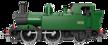 14XX Class 0-4-2 1444 BR Green Lined Early Crest Steam Locomotive - DCC Sound