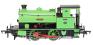 Hawthorn Leslie 0-4-0ST 4 "Asbestos" in Turner Brothers green with yellow lining - Digital fitted