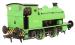 Hawthorn Leslie 0-4-0ST 13 in Newcastle Electric Supply lined green with yellow chevrons