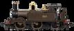 GWR 517 Class 0-4-2 524 Lined Chocolate Steam Locomotive - DCC Fitted