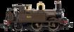GWR 517 Class 0-4-2 524 Lined Chocolate Steam Locomotive - DCC Sound