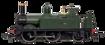 GWR 517 Class 0-4-2 1158 G.W. Green Steam Locomotive