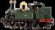 GWR 517 Class 0-4-2 539 Lined G.W. Green Black Frames Steam Locomotive