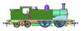 Class 439 Caledonian 0-4-4T 419 CR Lined Blue (As Preserved) Steam Locomotive