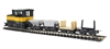 Loco and 10 wagon set - 2 tone dark. HO Scale but runs on N gauge track