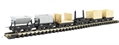 Loco and 10 wagon set - 2 tone dark. HO Scale but runs on N gauge track