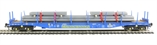 Cargowaggon IPE/IGE557 bogie flat 4647 041 in ex-works Cargowaggon livery with load