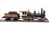 American 4-4-0 steam loco & tender in Union Pacific livery