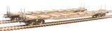 IGA Cargowaggon bogie flat barrier wagon twin pack with concrete panel weights in RailAdventure grey