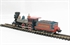 American 4-4-0 steam locomotive "Jupiter" in Central Pacific livery