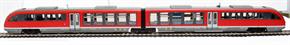 Class BR642 "Desiro" DMU of the German DBAG in red and beige livery Epoch V 
