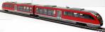 Class BR642 "Desiro" DMU of the German DBAG in red and beige livery Epoch V 