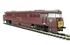 Class 52 diesel D1040 "Western Queen" in maroon with small yellow warning panels