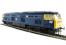 Class 53 diesel 1200 'Falcon' in BR blue with full yellow ends.