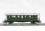 Class B2 passenger coach of the DR in green livery, Epoch III