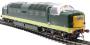 Class 55 'Deltic' in BR green with small yellow panels - unnumbered