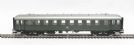 2nd class coach for semi fast trains of the German DB in green livery Epoch III 
