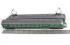 Class 'Hondekop' (dog face) 2 part electric train set in green & red livery Epoch III