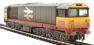 Class 58 58034 'Bassetlaw' in Railfreight grey with red stripe - weathered