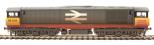 Class 58 58034 'Bassetlaw' in Railfreight grey with red stripe - weathered