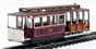 American Cable Streetcar (electric motor) in Red