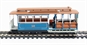 American cable streetcar (electric motor) in blue