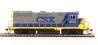 GP35 EMD 4412 of the CSX - digital fitted