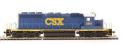 SD40-2 EMD 8861 of the CSX - DCC fitted
