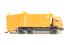 Refuse collection lorry in orange