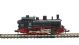 Class BR 91 1001 2-6-0T of the DB in black & red livery