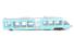 Alstom Coradia LINT 2-Car Articulated Railcar in Arrive Livery, Epoch V/VI