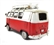 1966 VW Deluxe Bus in red and white - Tinplate Model
