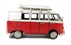 1966 VW Deluxe Bus in red and white - Tinplate Model