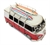 1966 VW Deluxe Bus in red and white - Tinplate Model