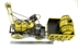 1829 Stephenson's Rocket Steam Locomotive (static) in yellow - Tinplate Model