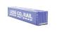 45' container "24" in Stobart Rail "Less Co2" livery
