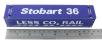 45' container "36" in Stobart Rail "Less Co2" livery