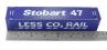 45' container "47" in Stobart Rail "Less Co2" livery
