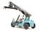 Konecranes Reach Stacker (for freight containers) in Konecranes blue. Fully posable