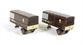Pair of trailers for Scammell Scarab van trailer in GWR livery