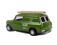 Mini van in "Post Office" green livery with ladder