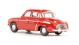 Renault Dauphine in red