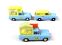 Walls Ice Cream 3 vehicle set with 3 Ford Anglia vans