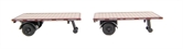 Pair of flat trailers for Scammell Scarab van in "LMS" livery
