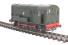Class 08 shunter in BR green with early emblem and no yellow warning panels - Unnumbered