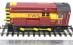 Class 08 shunter 08709 in EWS red and gold