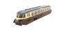 Streamlined Railcar 16 in lined chocolate and cream GWR Twin Cities - DCC sound fitted